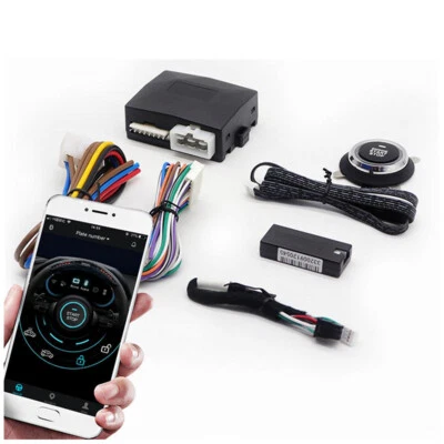 Engine Ignition One-button Start Bluetooth Smart Phone APP Control Car Lock Kit - Изображение 1 из 4