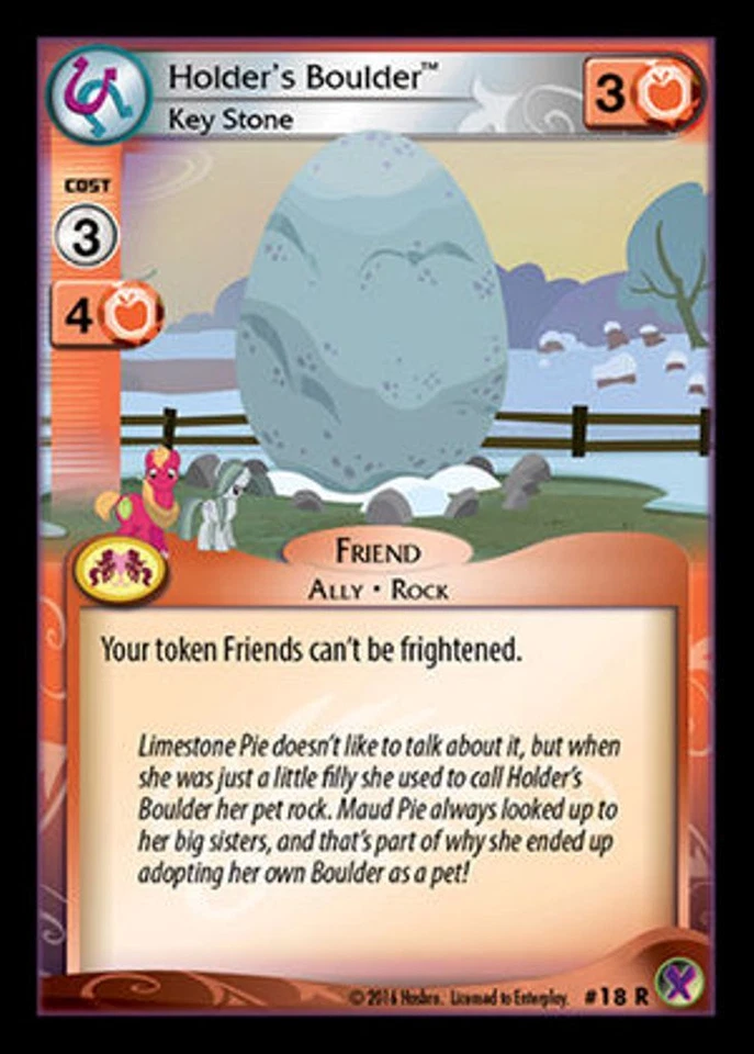 My Little Pony Marks in Time Holder's Boulder, Key Stone 18 - R  MLP CCG  - Image 1 of 1