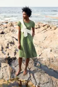 Seasalt Women's Dress - green April Short Sleeve Dress - Regular - Little Sponge - Picture 1 of 5
