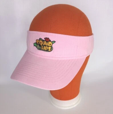 Sombrero visera rosa para mujer restaurante mariscos labios calamar Foto 1 de 4