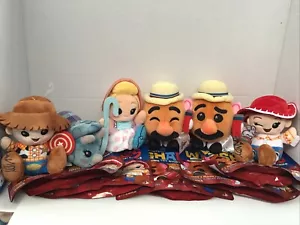 Disney Parks Wishables Toy Story Mania Serie Woody Plüsch VOLLSTÄNDIGES SET MIT 6 NEU - Bild 1 von 7
