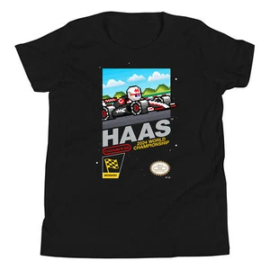 Camiseta infantil juvenil Haas Kevin Magnussen Nico Hulkenberg 2024 Fórmula 1 F1 8 bits - Imagen 1 de 16