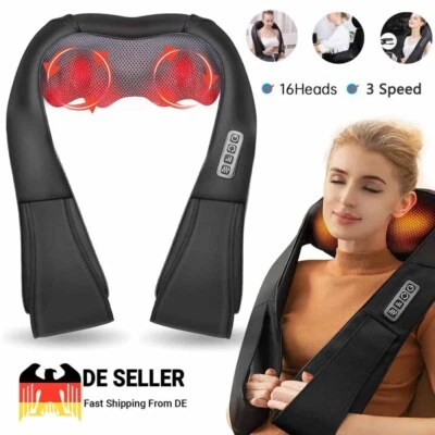 MARKENLOS Massaggiatore Shiatsu collo/spalle/schiena con funzione calore, massaggio cervicale DE