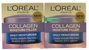 LOTTO DI 2 L'Oreal Paris crema idratante al collagene idratante quotidiana - 1,7 oz - Foto 1 di 2