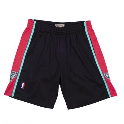 Mens Mitchell & Ness NBA Reload Swingman Short Spurs 1998 - Image 1 of 4