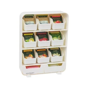Mind Reader Bag, Tea Station Organizer Countertop Storage, Kitchen, Plastic, ... - Picture 1 of 6