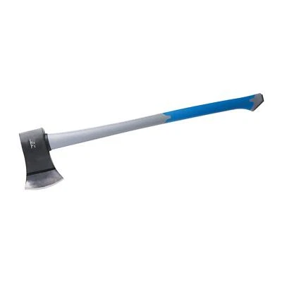 6LB LOG SPLITTING TREE FELLING CHOPPER MAUL AXE WITH FIBREGLASS SHAFT HANDLE - Image 1 of 4