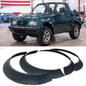 Car Fender Flares Mudguard Wheel Arches Extra Wide Kits For Geo Tracker 1989-97 - Bild 1 von 13