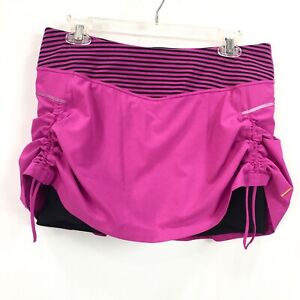Lucy Tech Womens Medium Skort Pink Black Active Skirt Attached Short