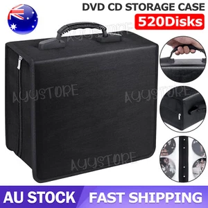 520 Disc CD DVD Case Wallet Storage Holder Booklet Album Folder Bag Box Sleeves - Picture 1 of 9