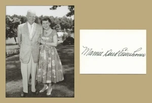 Mamie Eisenhower (1896-1979) - Première dame des USA - Carte signée + Photo - Picture 1 of 3