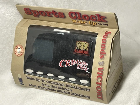 New Alabama Crimson Tide Wake up clock Sports clock Original Broadcast Cover