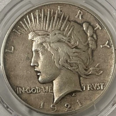 1921 Peace Dollar High Relief PCGS XF 45 Key Date - Image 1 of 4