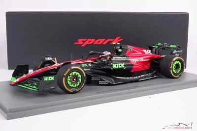 Alfa Romeo C43 Guanyu Zhou 2023 Belgina GP Spa, 1:18 Spark, 18S963 - Image 1 of 4