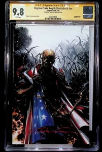 CLAYTON CRAIN: ACRYL SKIZZENBUCH #1 - MEGACON 2024 + COA + ETIKETT SIGNIERT CGC 9.8 - Bild 1 von 3
