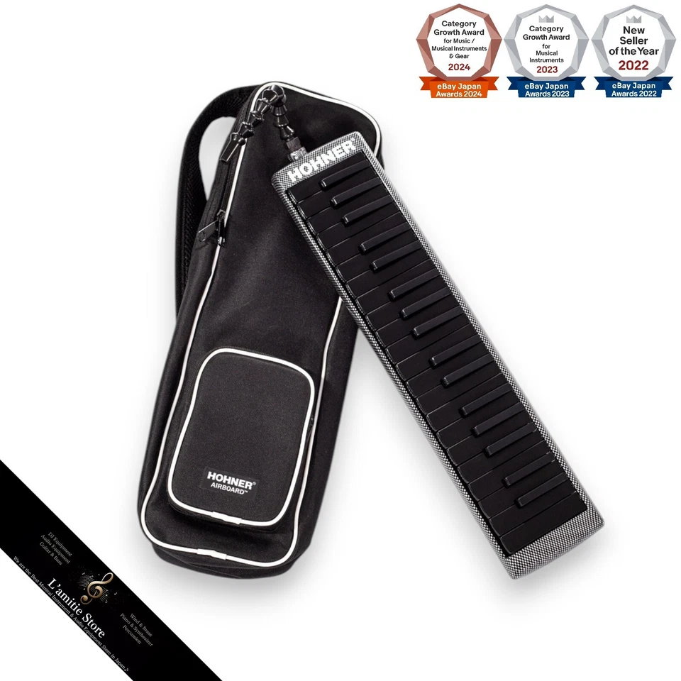 Teclado HOHNER Airboard Carbono 37 Armónica Melodica Standing Play Style Japón Foto 1 de 4