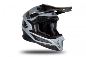 Casco Cross UFO Intrepid Para Motocross Enduro Motard ATV Negro Gris Mate - Imagen 1 de 3