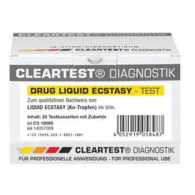 CLEARTEST Liquid Ecstasy GHB prueba rápida gotas eliminatorias resultado de detección 10 min - Imagen 1 de 3