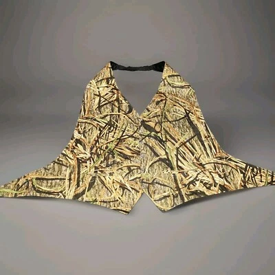 Mossy Oak Camouflage Tuxedo Vest Open Back One Size Formal Wedding Prom - Image 1 of 4