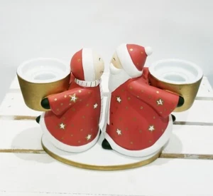 Candelabro PartyLite Navidad Beso Papá Noel - Imagen 1 de 7