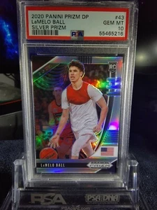 2020 Prizm DP Lamelo Ball RC Silver Prizm Holo PSA 10 GEM MINT ROTY!  - Bild 1 von 2
