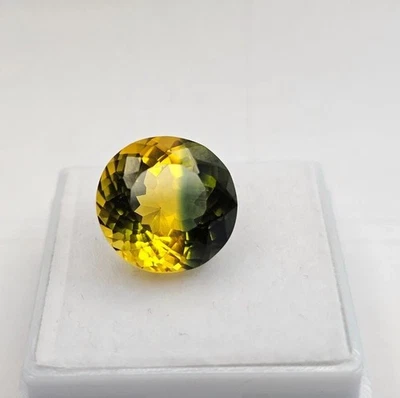 Stunning Bi-Colour Ametrine Round Cut 8+ Ct Natural Loose EGL Certified Gemstone - Image 1 of 4