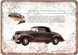 Letrero de metal Ford 1939 vintage publicidad de automóvil aspecto retro AN2131 - Imagen 1 de 2