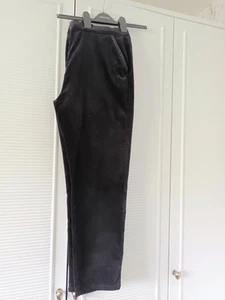 M&S Per Una Black Velvet Straight Leg Trouser. BNWOT. Size 18 Reg. Cost £39.50. - Picture 1 of 22
