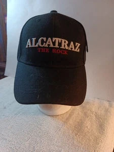 Alcatraz Strapback Hat. Black,One Size Adjustable Embroidered 6 Panel Lanza. NWT - Picture 1 of 8