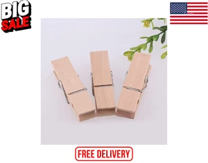 30pcs Large Wooden Clothespins, Sturdy and Heavy Duty Clothes Pins for Hanging, - Picture 1 of 9