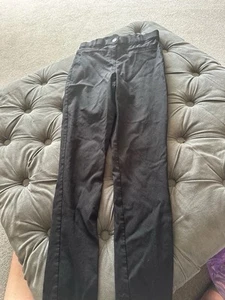 George At Asda Black stretch slim leg trousers Age 12 - Picture 1 of 1
