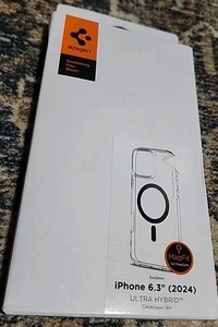 Spigen iPhone 16 Pro Case | Ultra Hybrid | Carbon Fiber | ACS08131 - Picture 1 of 5