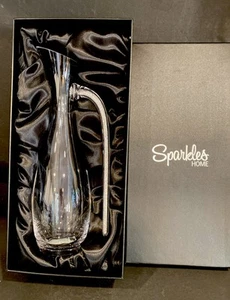 Sparkles House Wine Decanter Silver Crystalfilled Handle 14x5.5x4” - Picture 1 of 6
