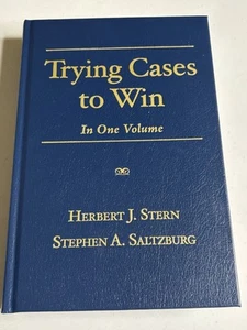 Trying Cases to Win In One Volume by Herbert Stern Stephen Saltzberg Hardcover - Picture 1 of 4
