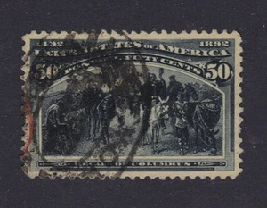 US #240 usato 50c colombiano - rosso e annulli di terza classe - XF ++ - Foto 1 di 2