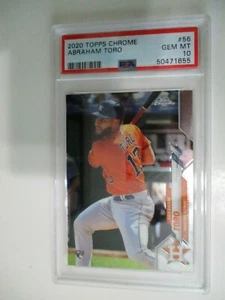 ABRAHAM TORO 2020 Topps Chrome #56 PSA GEM MINT 10 Astros RC - Picture 1 of 1