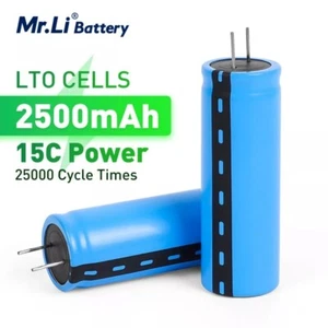 2.4v 2500mah LTO 23680 Li-ion Titanate Cell 15C Power Rechargeable Battery - Picture 1 of 6