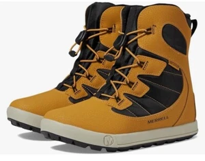 Merrell Unisex-Child Snow Bank 4.0 Waterproof Boot Wheat/Black - Size US 13M-New - Picture 1 of 8