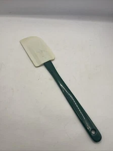Ekco Spatula Scrapper Silicone Plastic Green Handle Baking Bowl Scrappers - Picture 1 of 5