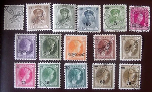 16 Luxembourg stamps - Lot#N74 Official and Overprints - Imagen 1 de 1