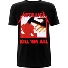 T-shirt homme Metallica Kill 'Em All Tracks (impression arrière) coupe mince X-large noir