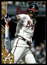 2020 Topps #150 Ronald Acuna Jr. Gold Star