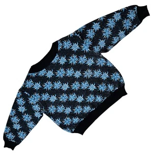 (Germany) 70s Vintage, Intarsia, Snowflakes - Picture 1 of 5