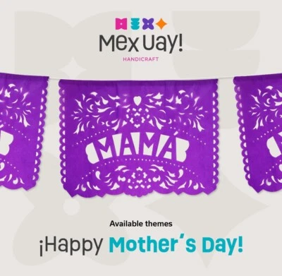 Mama Banners~ 2pack  18ft each Banner-Paper  Papel Picado - Image 1 of 3