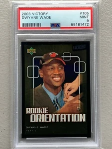 Upper Deck Victory #105 2003 Dwayne Wade RC PSA 9 como nuevo orientación de novato - Imagen 1 de 2