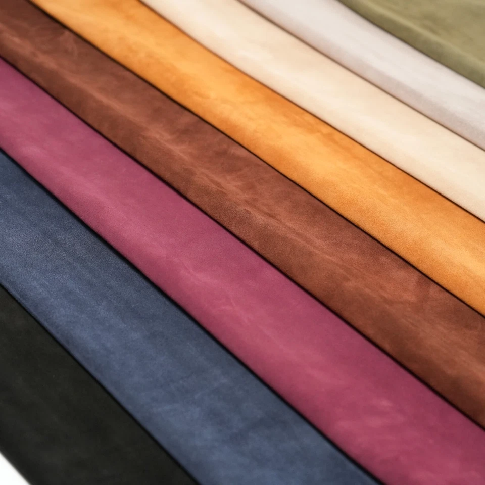 Hojas de cuero de gamuza piezas de cuero de vaca precortadas de 3,5-4 oz Foto 1 de 1