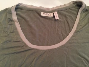 LOGO by Lori Goldstein Women's Top Sz XXS Fits Like A Small Tee Green - Bild 1 von 4