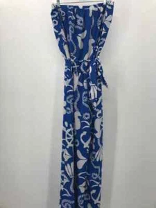 Pre-Owned Lilly Pulitzer Blue Size Large Strapless Jumpsuit - Picture 1 of 3