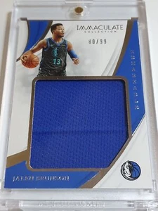 2018 Immaculate Jalen Brunson Rookie #PATCH /99 Player Worn Jersey RC - Rare - Picture 1 of 4