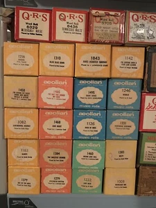 QRS, Aeolian, Italian Style, Artista, Play-Rite, Melodee Player Piano Rolls EUC - Picture 1 of 4